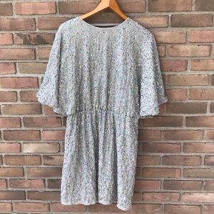 NWT ASOS size 12 silver/grey sequin dress